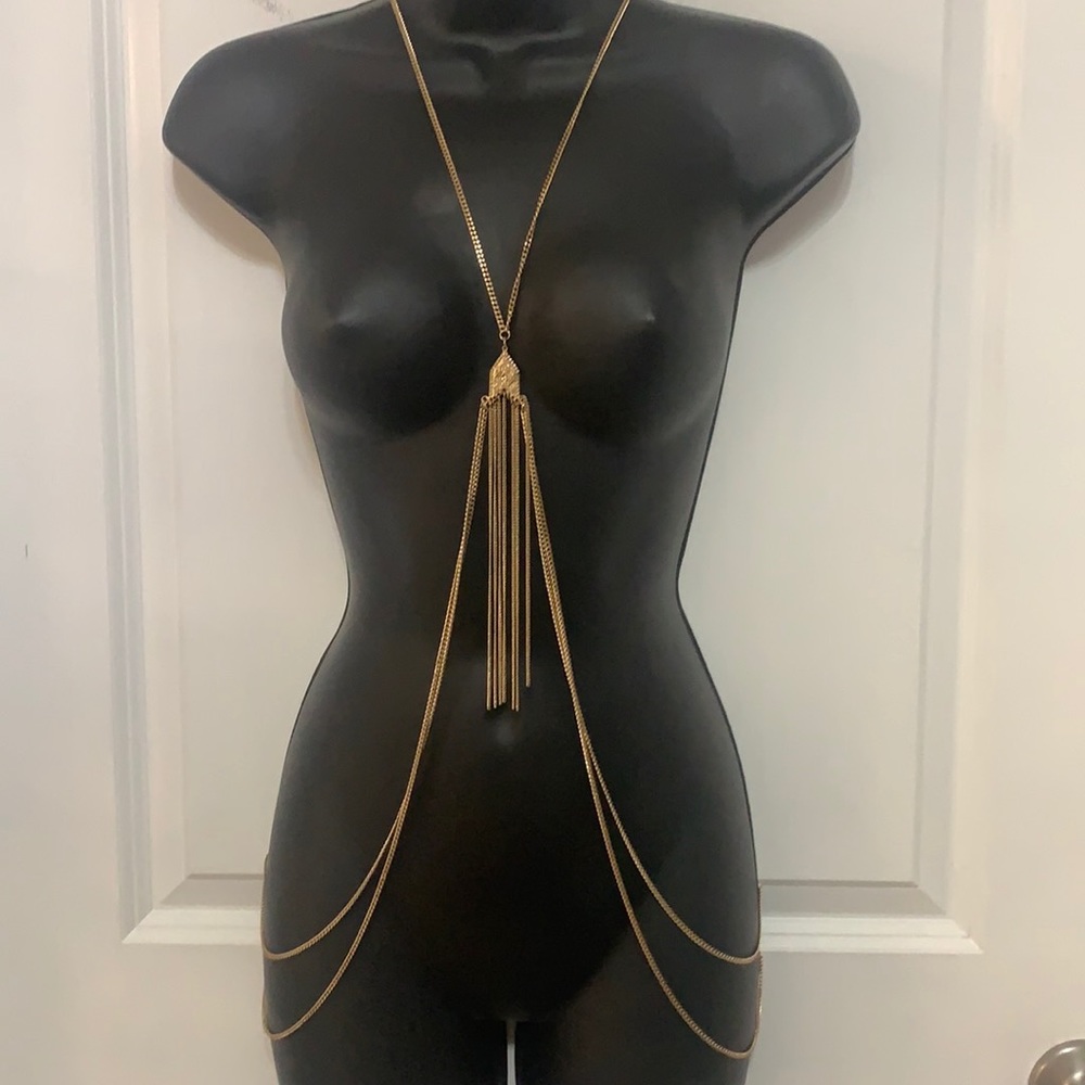 Body Chain Halter Style Goldtpne